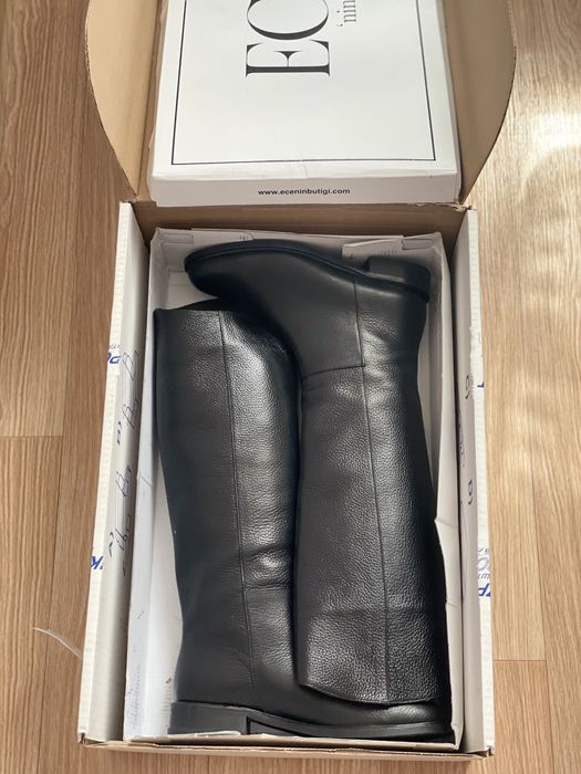 Сапоги кожаные