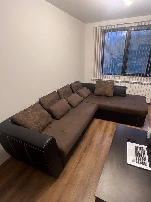 Холов Ъглов диван разтегаем и маса