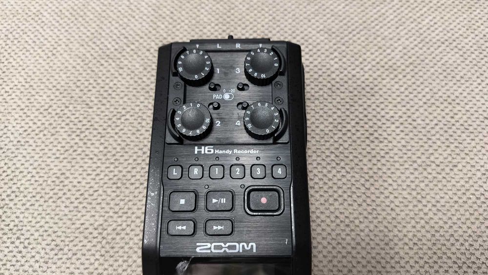 Reportofon recorder ZOOM H6 Handy Recorder black audio XLR
