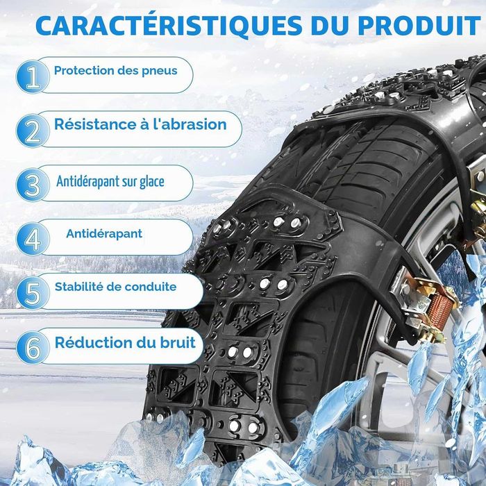 Lanțuri antiderapante DBREAKS, set de 6 bucăți, universale pentru autoturisme
