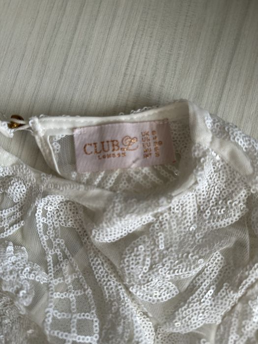 Bluza crop cropped paiete Club London