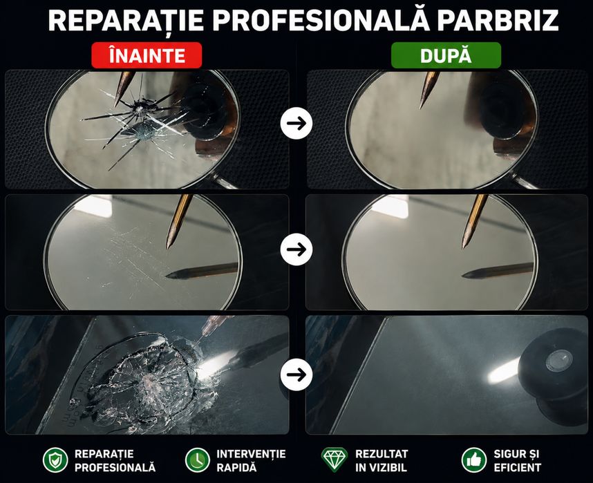 Reparații Parbrize București Ilfov | Ciobituri și Fisuri La domiciliu
