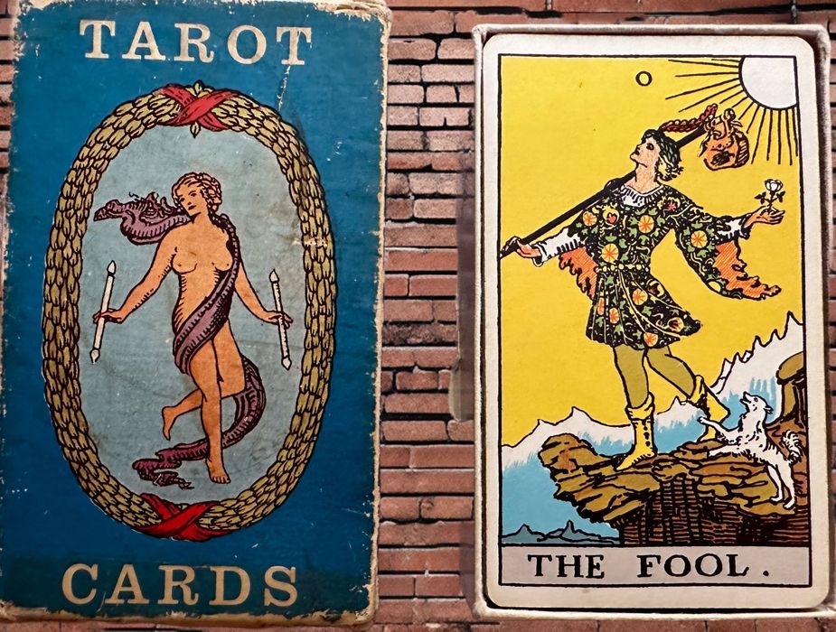 Таро колода THE BLUSHING FOOL.Rider Waite Tarot 1971. Waddington Co