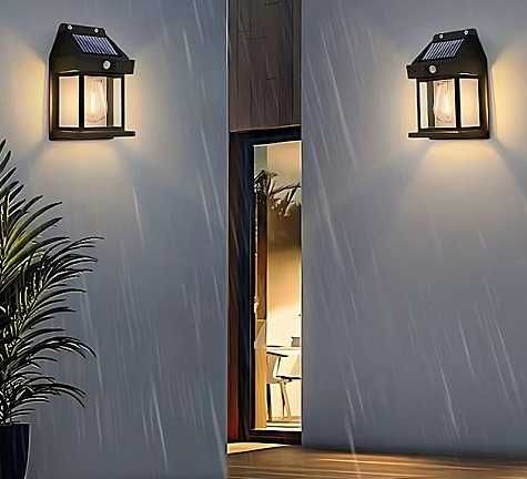 Красива соларна лампа за осветяване на тераса или градина