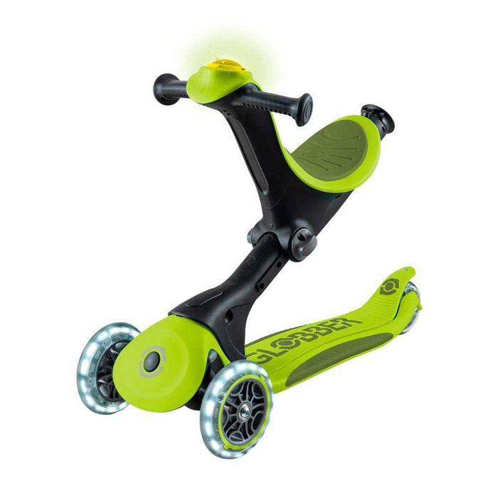 Самокат Globber Go Deluxe 3в1, сиденье, складной, до 50 кг, 3 Цвета