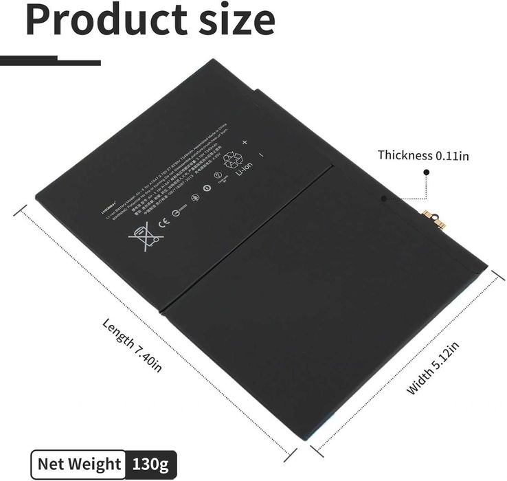 A1547 Литиево-полимерна батерия, съвместима с Apple iPad 6 iPad Air 2 iPad Air 2 WiFi A1547 A1566