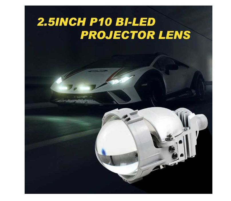 Комплект Bi-LED лупи за вграждане във фарове  2.5"инча 80W 7000lm 12V