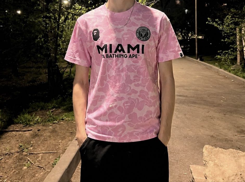 Футболка Bape Miami Розовая