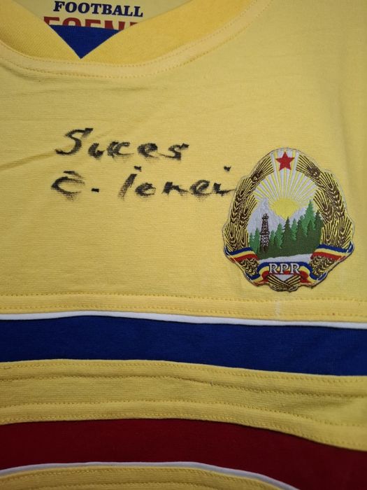 Tricou Retro Romania 1964 semnat Emerich Jenei