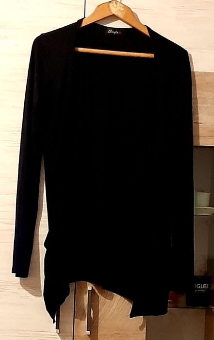 Дамски дълъг елек и  еластична ,стилна рокля