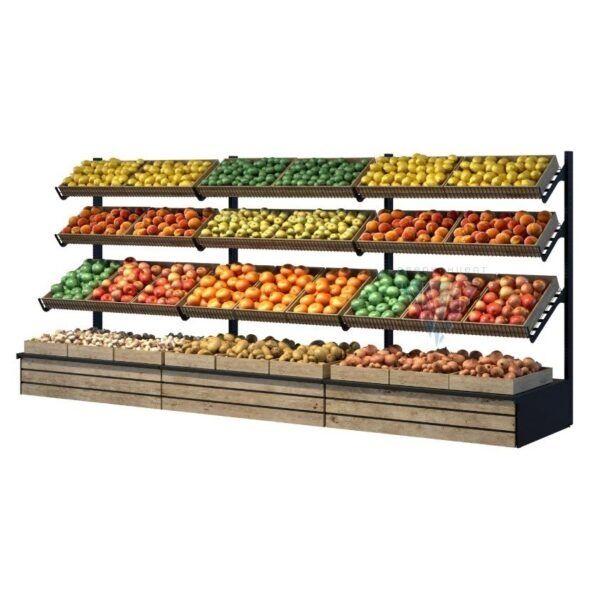 Овощной стеллаж металлический