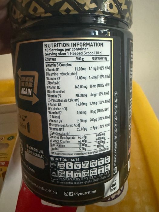 Creatină DY Nutrition The Creatine 400g – Peach – Sigilată