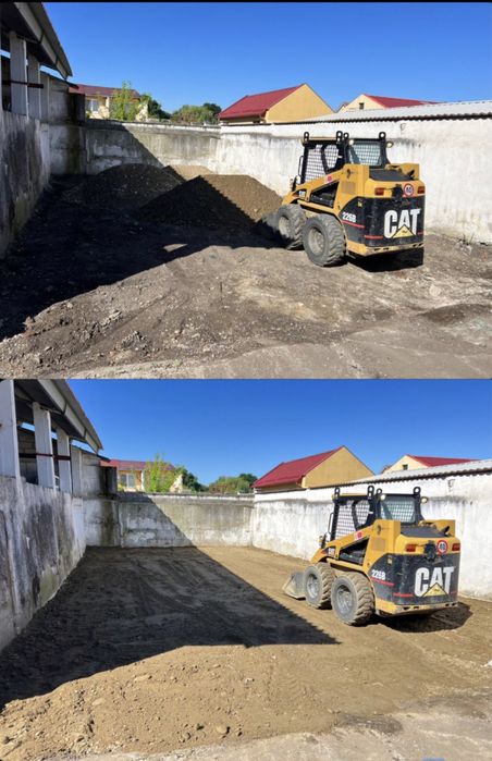 Pămănt de umplutura si vegetal.