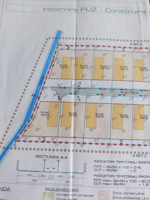 Vând Teren Intravilan Industrial PUZ,800m2. 1500m2 sau 1850m2