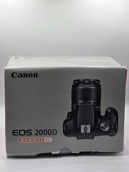 Kit cu camera foto Canon EOS 2000D si Obiectiv EF-S 18-55 IS II