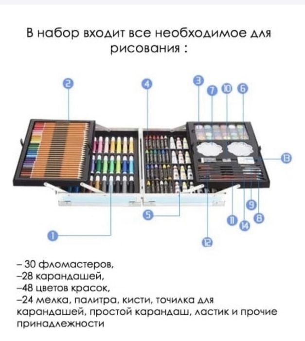 Набор художника мольберт для рисования