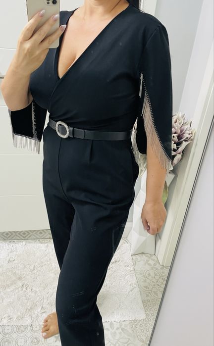 Черен стилен гащеризон