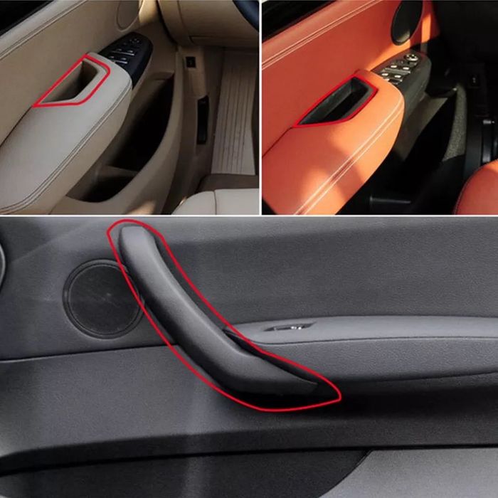 Maner trim fata usa scoica sofer dreapta bej negru Bmw X3 X4 F25 F26