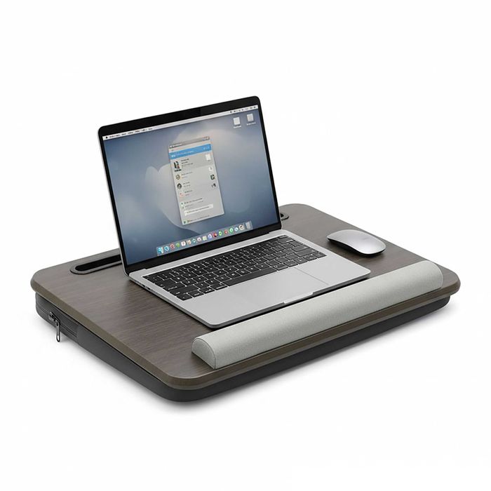 Suport laptop cu perna genunchi si buzunar integrat pentru documente