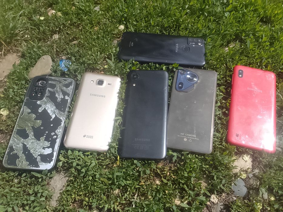 Сломанные телефоны (Samsung, Infinix, Redmi, Starlet)