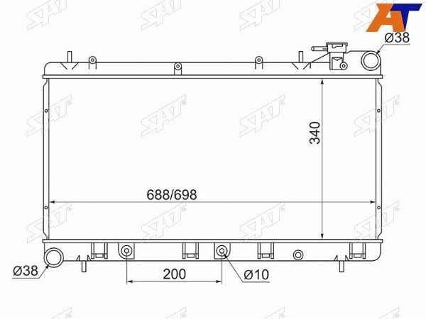 Радиатор Subaru Forester