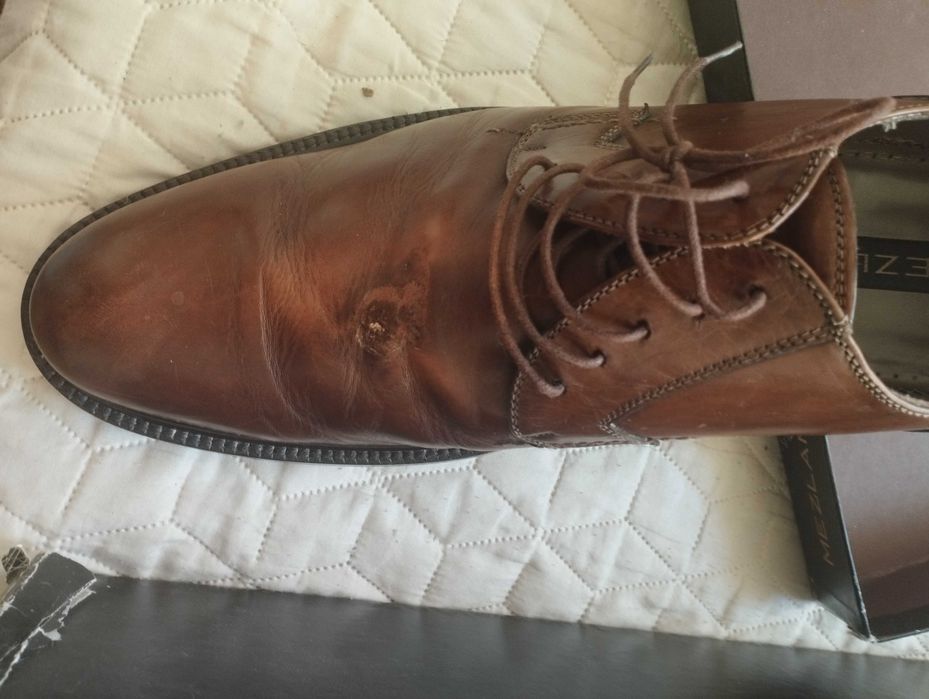 Мъжки обувки (естествена кожа) нови и обувани няколко пъти 45.46