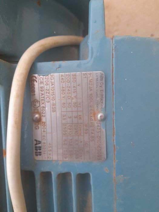 Электродвигатель трёхфазный ABB M3AA 100 LB2 3 кВт 3000 об/мин