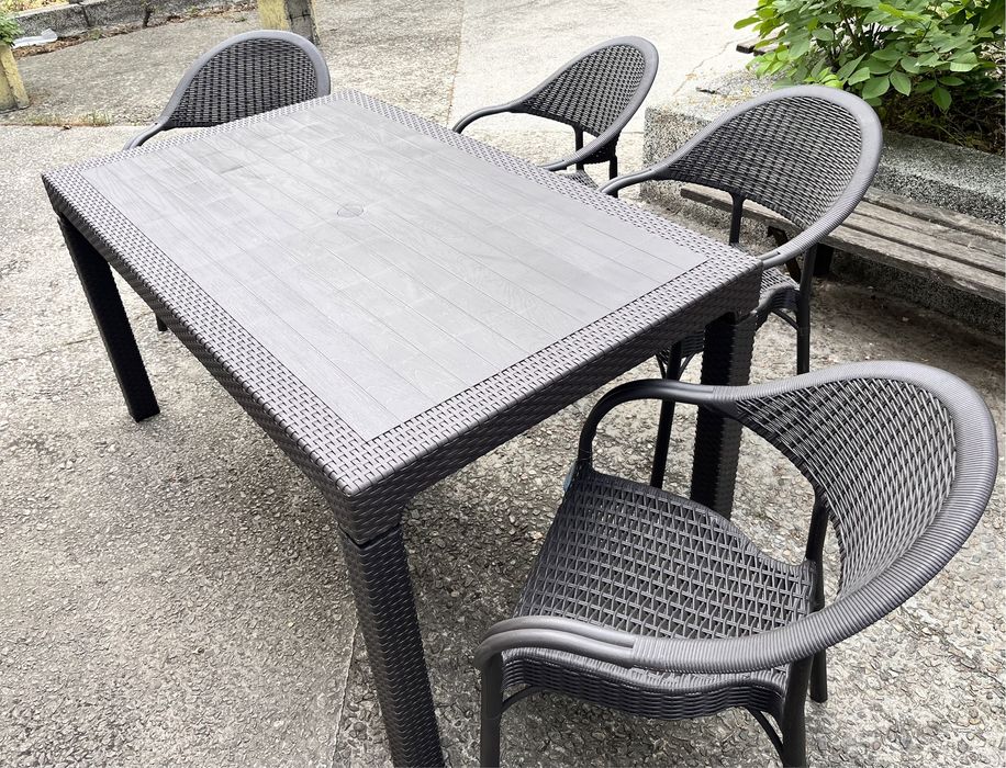 Комплект маса градинска със столове 90/ 150см