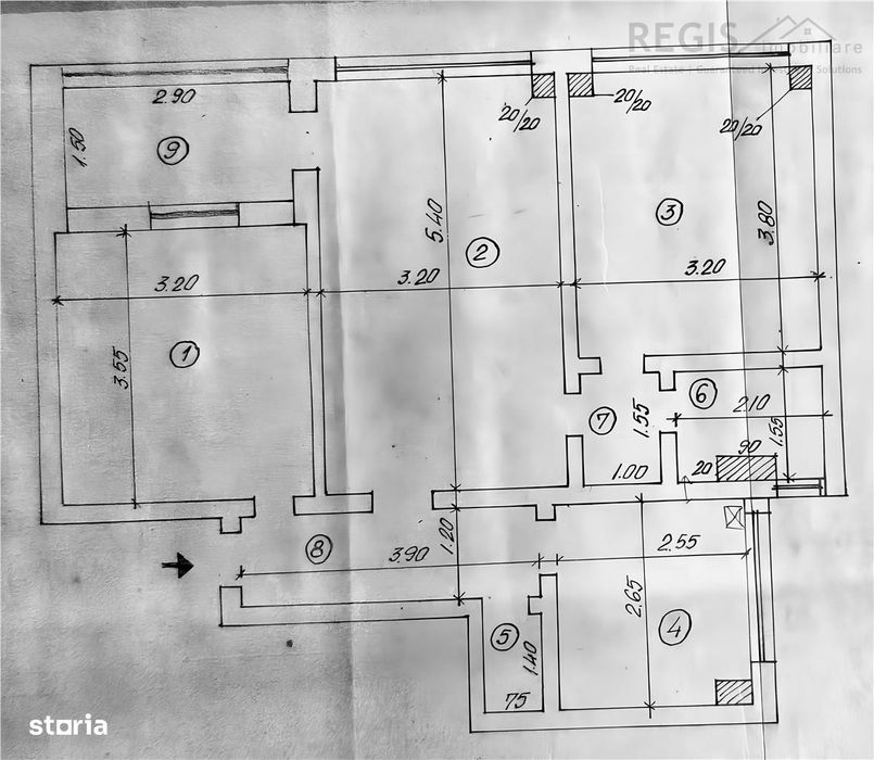 Apartament cu 3 camere de vanzare in zona Grivitei