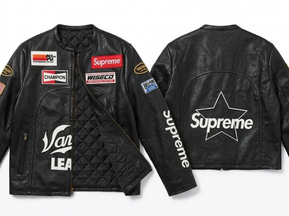 Кожаная куртка supreme