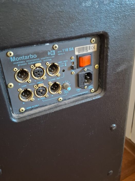 Subwoofer Activ Montarbo 118SA - 600W RMS - Sunet Cald (MosFet)