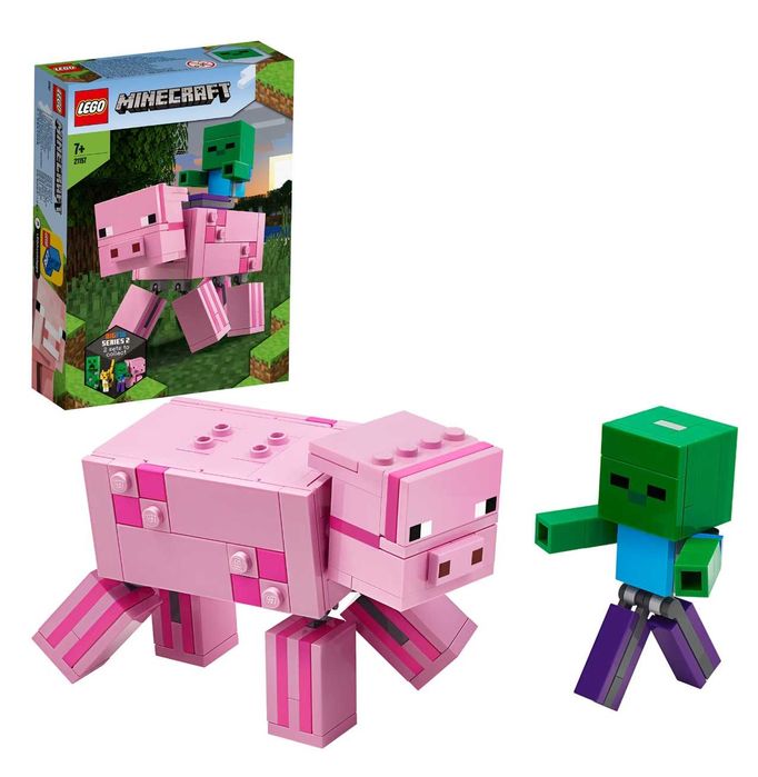 LEGO Minecraft - BigFig прасе с бебе зомби 21157, 159 части