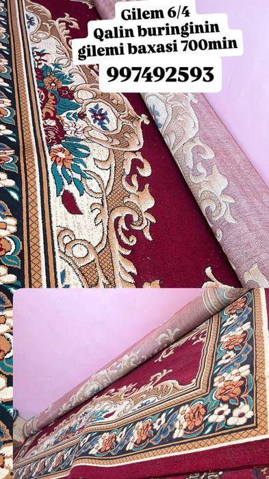 Qalin gilem satiladi