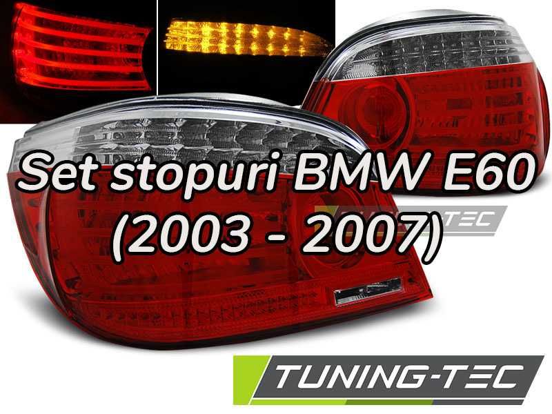Stop stopuri triple BMW E60 LED rosu clar NOU