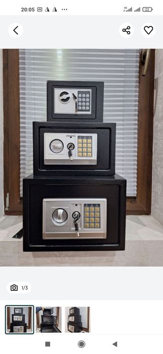 Seyf Сейф Seyf mini kalitli kodli