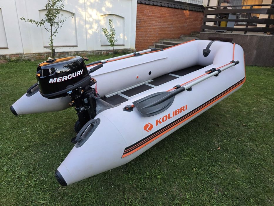 Barca gonflabila kolibri cu motor mercury 4 CP