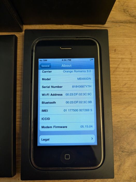 Apple iPhone 3/3gs Cutie Imei La fel