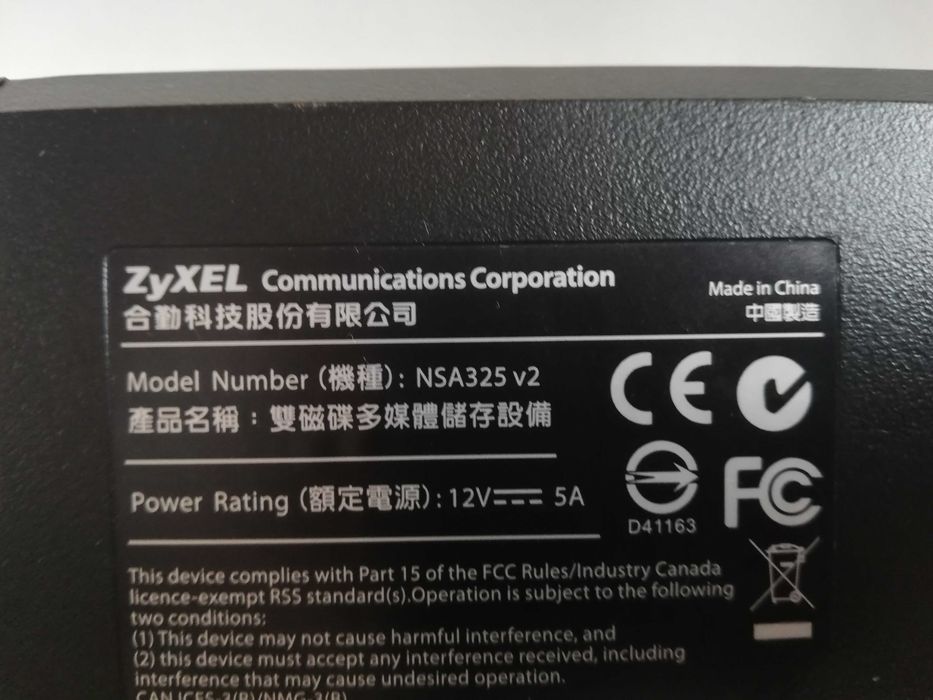 NAS Zyxel NSA325 2TB