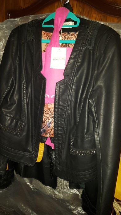 Кожаный   пиджак