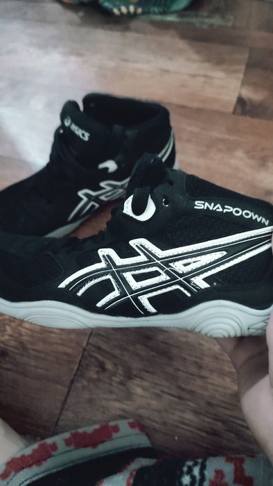 черные борцовки Asics Snapdown, предназначенные для вольной борьбы