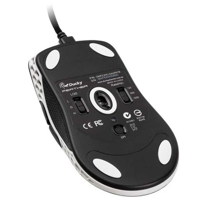 Нови Ducky Feather Gaming Mouse, ARGB