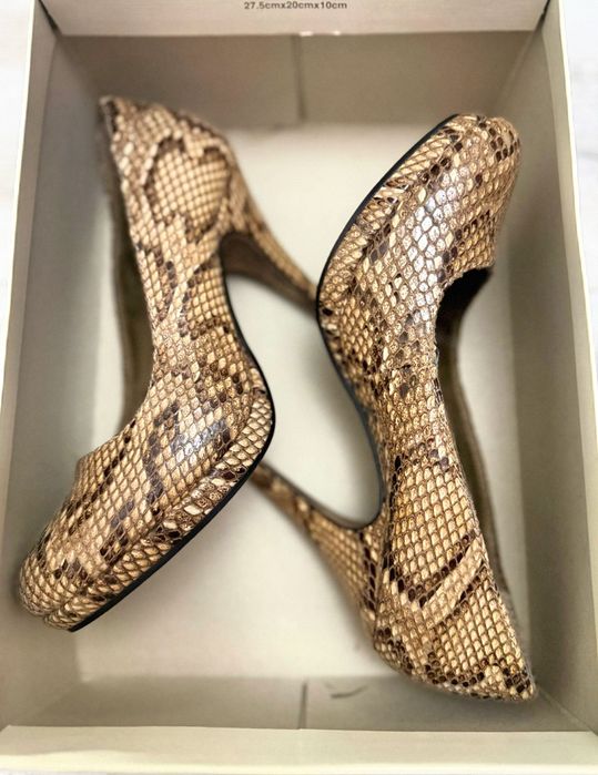 Pantofi piele naturală Venturini Milano 36 – stiletto snake print elegant luxury