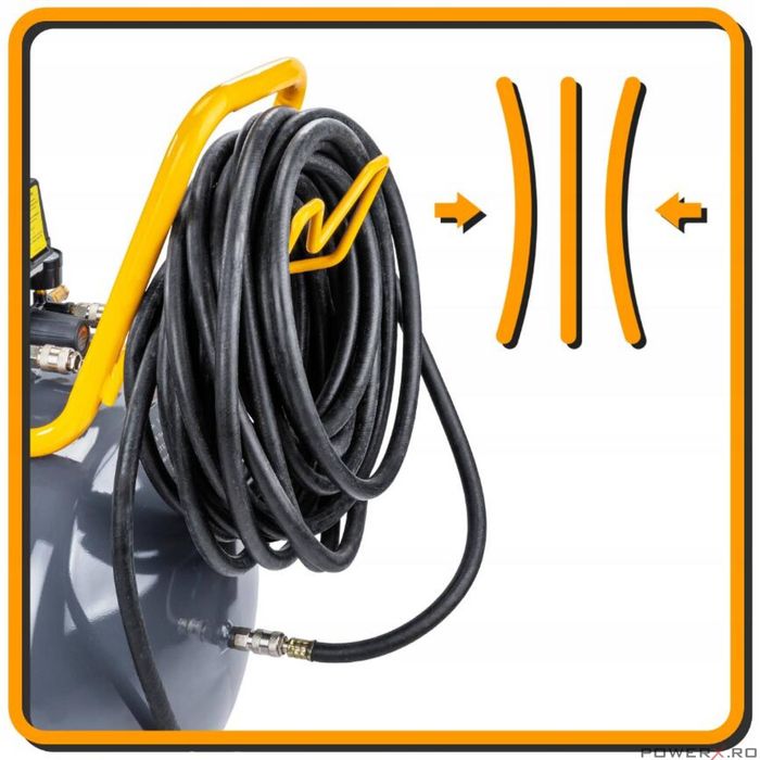 Furtun compresor aer comprimat, 15 metri 10x17 mm 20 bari, Powermat