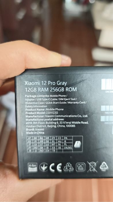 Xiaomi 12 Pro - Gri - 256GB - 12GB RAM - Full Box