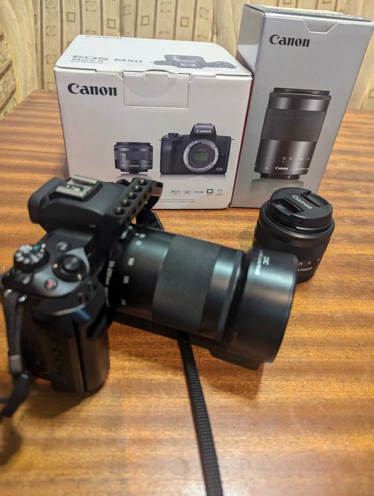 Canon EOS M50 Mark II + Canon EF-M 18-150mm + Canon EF-M 15-45mm