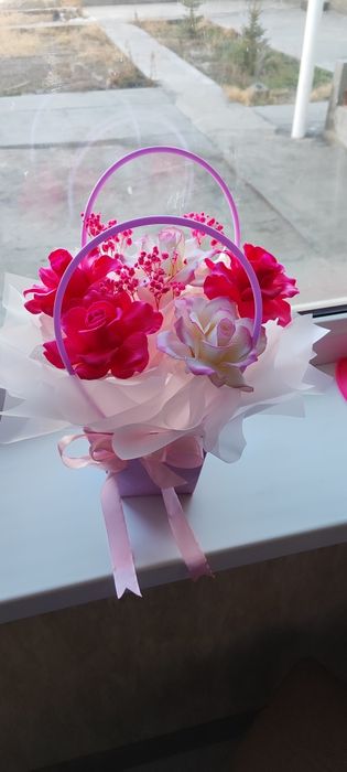 Мыльные букеты и мыльные сумчки