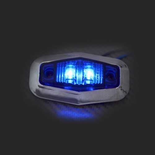 1бр. диодни ЛЕД LED светлини габарити рогчета 12-24V , 5 цвята