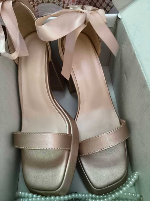 Sandale noi dama elegante bej