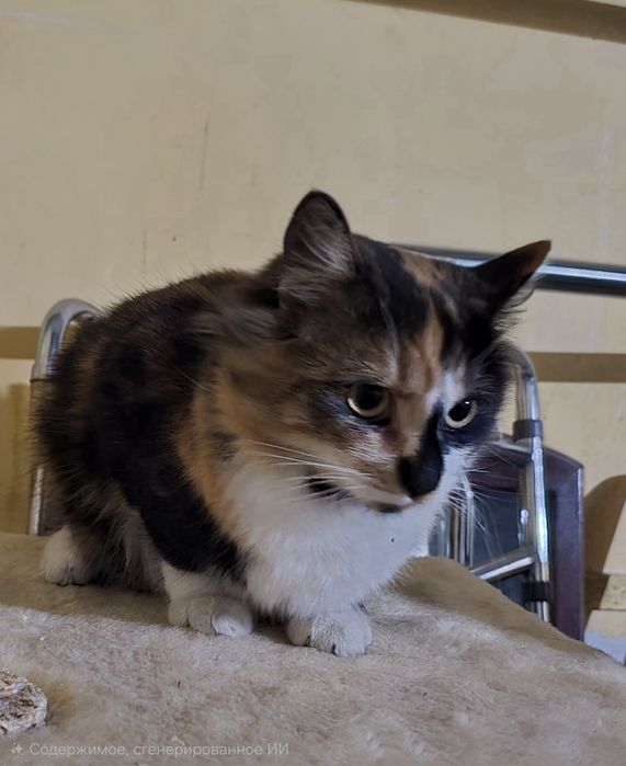 Кошка, в добрые руки.