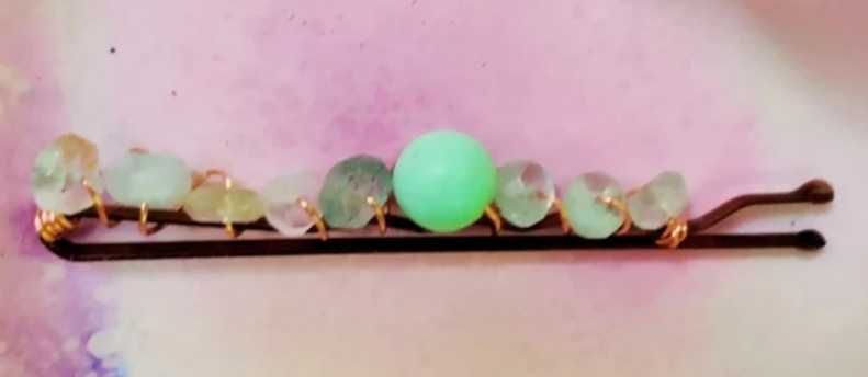 Agrafe pentru păr cu cristale naturale